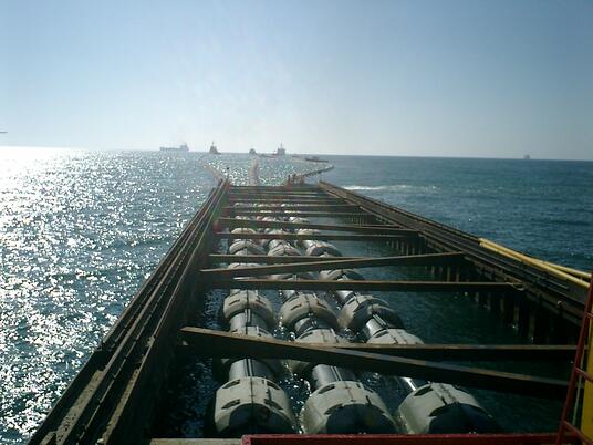 Inauguración de la tubería de la desaladora de Ashkelon.